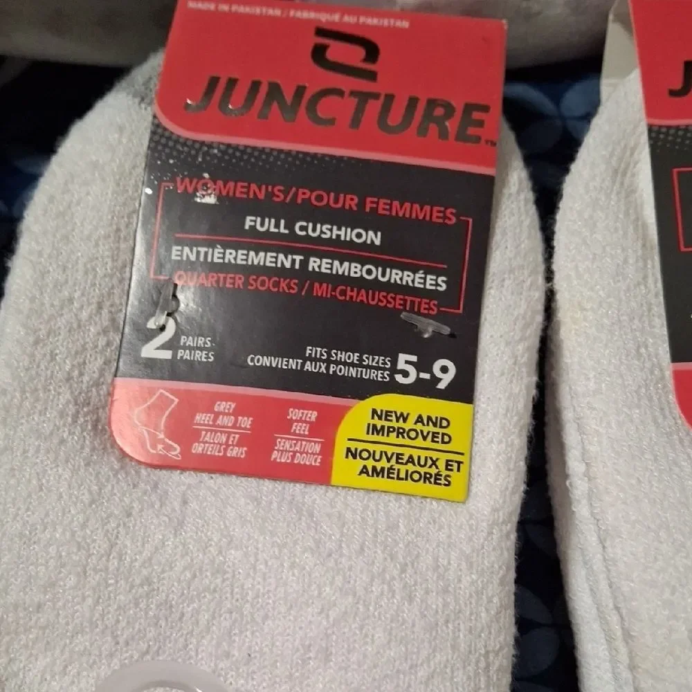 Juncture Women's Full Cushion White Socks - 6 Packs, 16 pair total